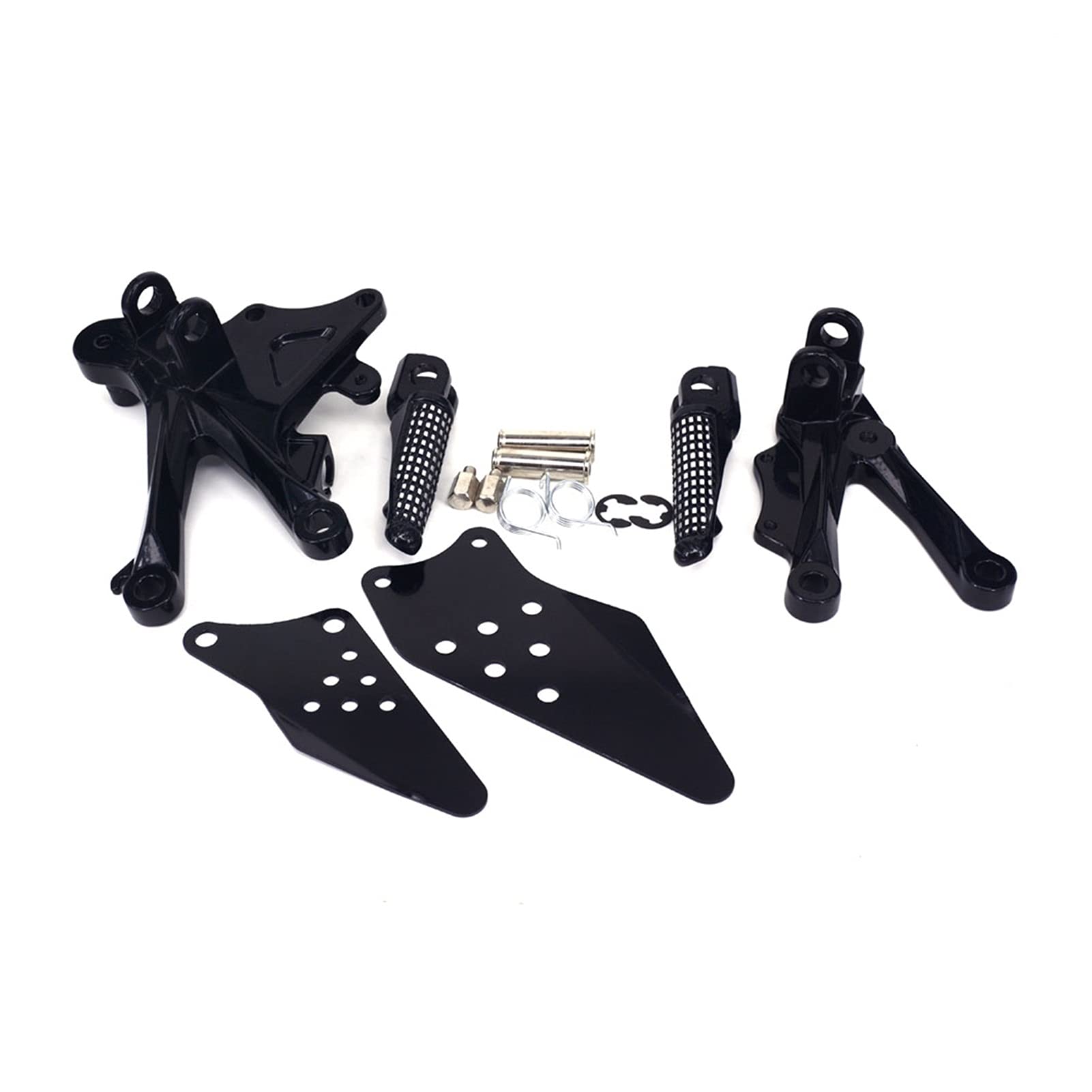 Estriberas Delanteras para Motocicleta estriberas para reposapiés Soporte para Pedales para K&awasaki ZX10R 2006 2007 2008 2009 2010 Pedales Pie Motocicleta (Color : A)
