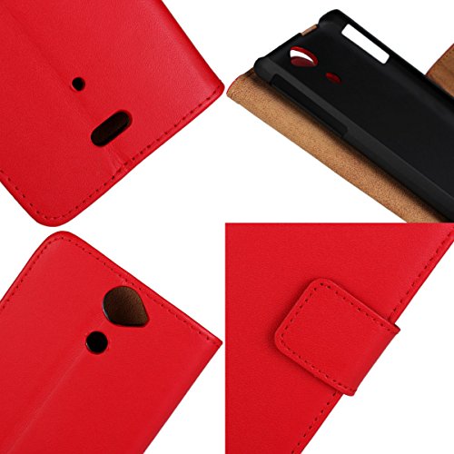 EVERGREENBUYING Cowskin Cuoio Portafoglio Flip