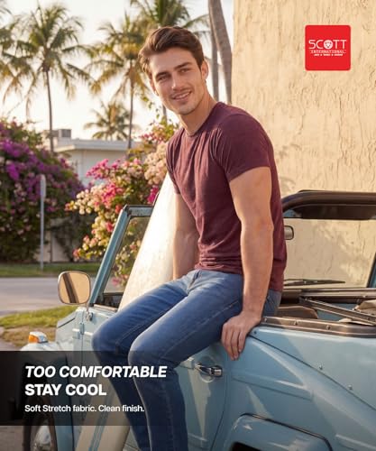 Image of Scott International Men's Regular Fit T-Shirt | Men's T-Shirt | Tees for Man | Tshirt for Men Stylish | Round Neck Tshirt for Man