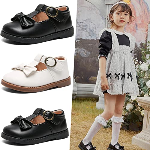 DADAWEN Girl's T-Strap School Uniform Dress Shoe Mary Jane Princess Flat2