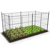 6 Panels Chicken Wire Plant Protectors, 14.25ft(L) x 24in(H) Plant Protectors from Animals, Raised Garden Bed Fencing, Garden Protection Bunny Barricades from Chicken Squirrels for Vegetables