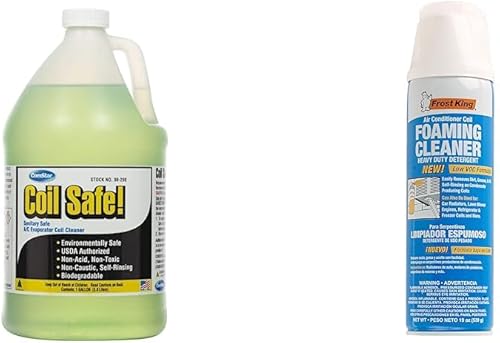 Miniatura 10 de ComStar Seguro para bobinas, pH neutro externo, no tóxico, limpiador de bobina evaporador de enjuague automático compatible con Commercial &