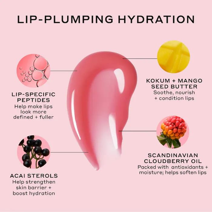 Preserve Hydrating Peptide Lip Treatment - Color: Strawberry Sorbet - Size: 0.4 oz