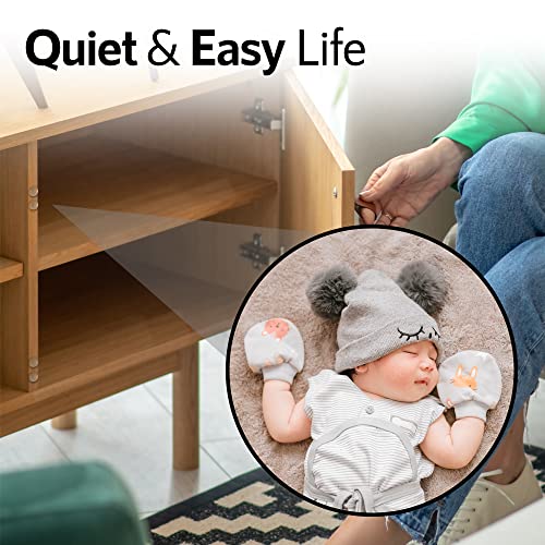 Dampone Cabinet Door Bumpers 1/2" Diameter 200 Pcs Self Adhesive Sound Dampening Clear Bumper Pads For Drawers, Table Tops, Cupboard, Picture Frames, Glassware And Furniture (Cylindrical) #TOP2