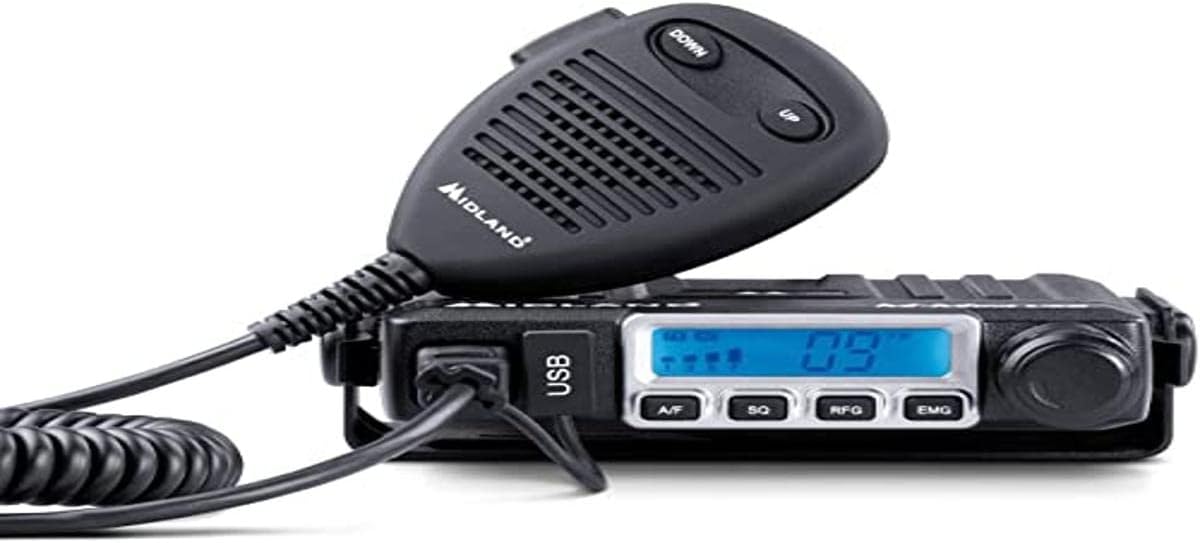 Midland MMINI USB CB Radio Multistandard Mini CB Radio with USB