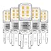 Lepro 2.6W G9 LED Lampe 320 Lumen, Kein Flackern, 2700k warmweiß G9 LED Leuchtmittel Ersatz 30W G9 Halogenlampe, 300° Abstrahlwinkel, nicht dimmbar 5er Pack
