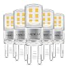 Lepro 2,6 W G9 LED-lamp 320 lumen, flikkert niet, 2700 K warm wit G9 LED-lamp vervanging 30 W G9 halogeenlamp, 300 ° stralingshoek, niet dimbaar, pak van 5