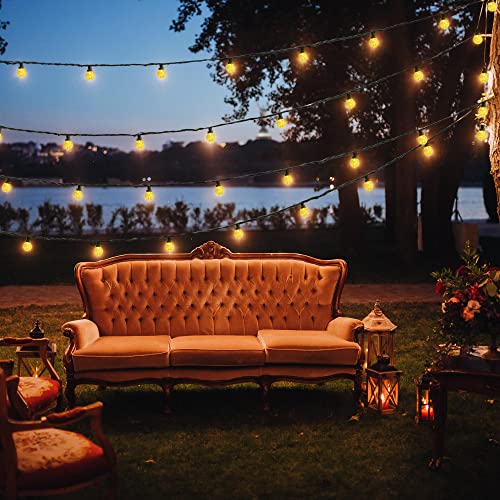 Flacchi Solar String Lights Outdoor Waterproof - 33 Feet Crystal Globe Patio Lights With 8 Lighting Modes For Garden Yard Porch Wedding Party Decor #TOP5