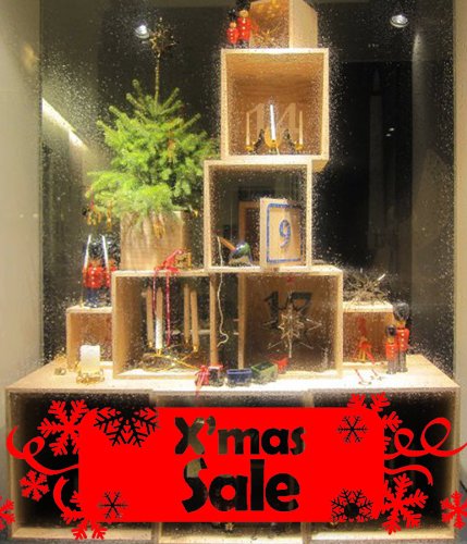 Panneau de Noël pour fenêtre grand format pour décorer sans encombrer
