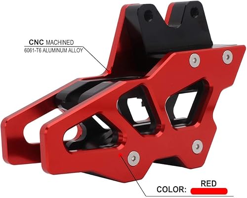 Miniatura 8 de Protector de guía de cadena de motocicleta CNC para CRF150F 2003-2009 2012-2017 CRF230F 2003-2009 2012-2017 2019 CRF250F 2019-2020 - Rojo