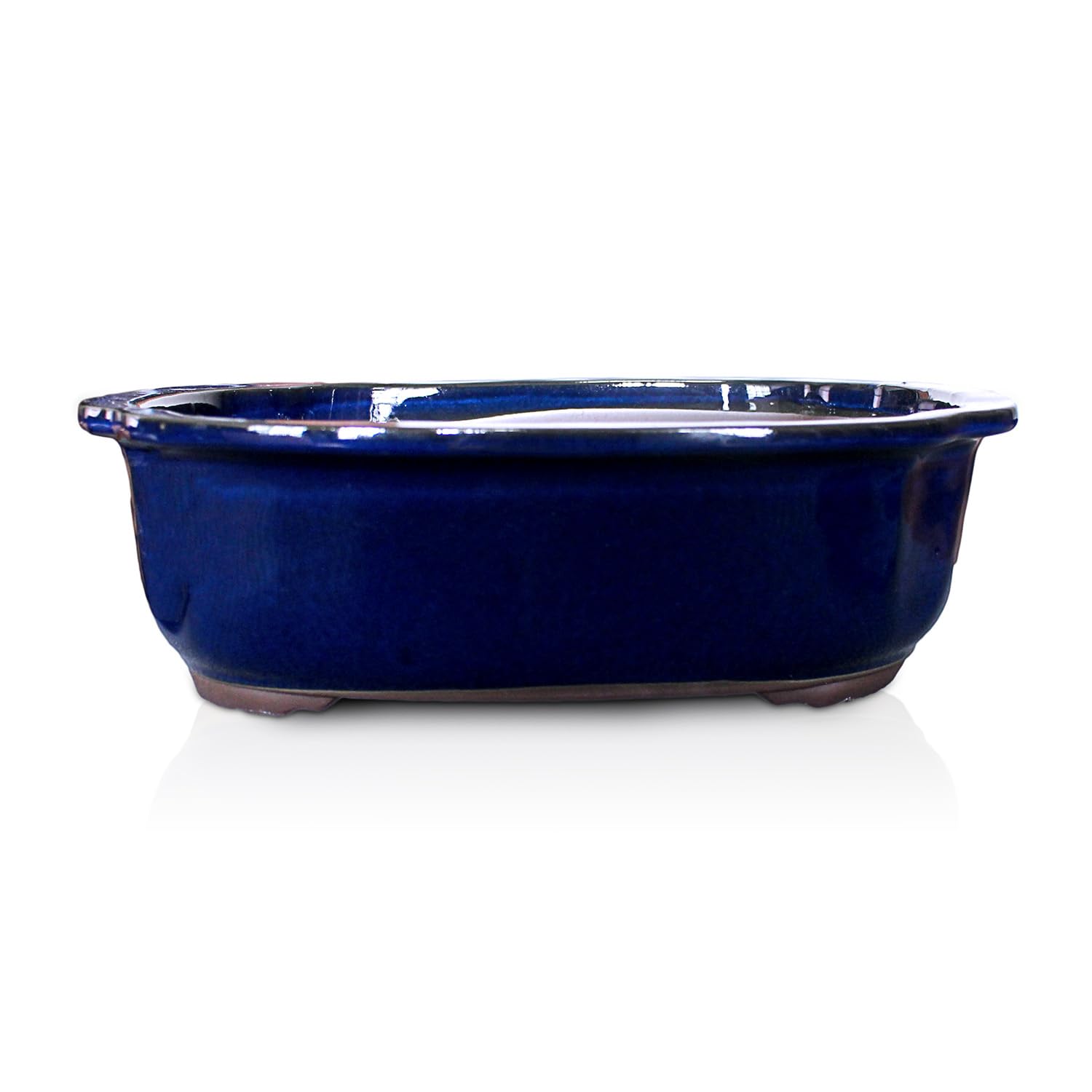 盆栽鉢　深め　丸 盆栽鉢 山野草鉢 丸型鉢 切立 小鉢 (3号(約9.5センチ), 織部釉