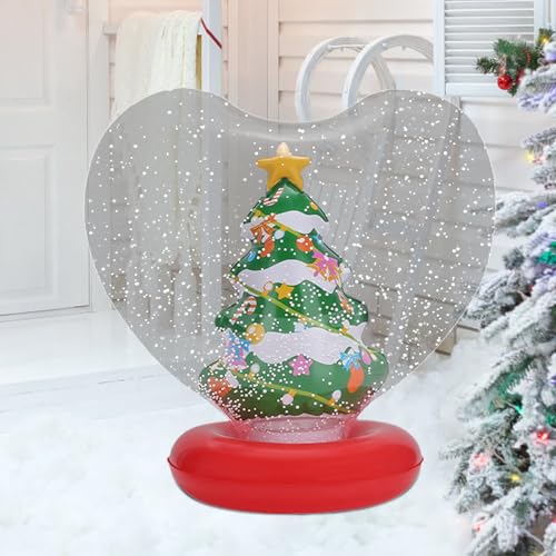 Globo con forma de corazón e iluminación navideña para compartir en familia 4