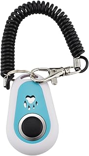 Dog Clicker, Two-Tone Puppy Clicker Dog Trainer - Behavior Support with Wrist Strap, Portable Oval Design for Small, Medium and Large Animals product image