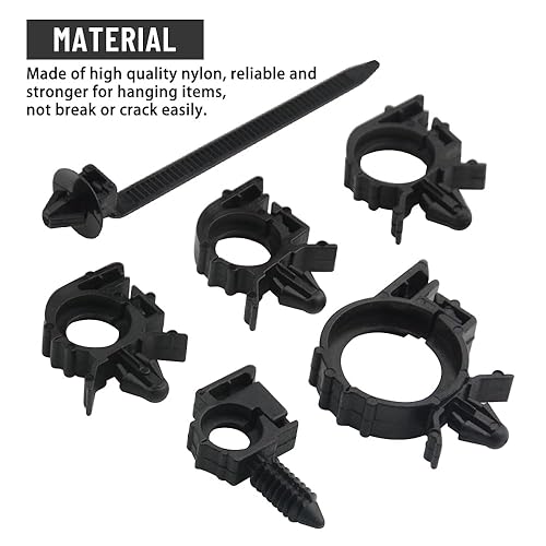 Miniatura 5 de WMYCONGCONG 54 piezas de clips de enrutamiento para telar de alambre de automóvil, clips de repuesto para arnés de cables de automóvil, clips de