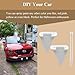 2 Pcs Halloween Decoration Car Teeth, Bumper Funny Decor, Vampire Fangs Teeth, Fits Cars, Truck, SUV, Spooky & Fun Car Fangs for Front Grille, 2.5