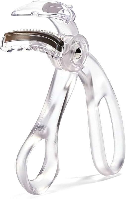 Wide-Angle Eyelash Curler with Comb, 2026 Upgraded Eye Lash Curler for Any Eye Shapes, Pinch-Free Partial Lash Curler with Refill Pads for Lifted Curled Defined Lashes, White