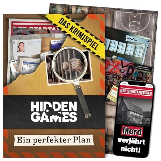 Hidden Games Tatort - Perfekter Plan - Deutsch - Realistisches Krimispiel, spannendes Detektivspiel, Escape Room Spiel