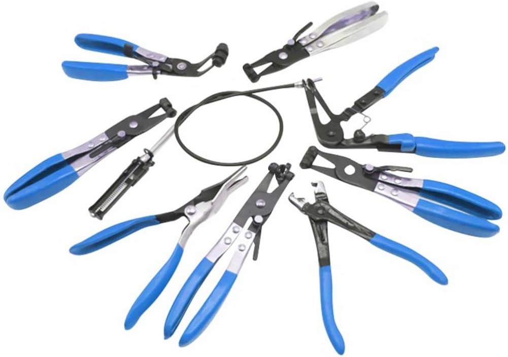 Wakauto 1set Hose Clamp Pliers for Water Repair Durable Construction Ergonomic Handle Versatile Tool for Automotive Repair and Air Condition Removal