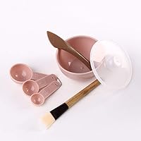 Vista 2 de HEALLILY Máscara facial de bricolaje Tazón de mezcla Cepillo Cuchara Stick Herramienta Cuidado de la Cara Set para las Mujeres 7pcs