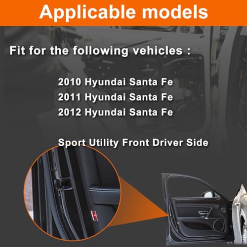 Image of Door Lock Actuator Compatible with 2010 2011 2012 Santa Fe Front Left Driver Side