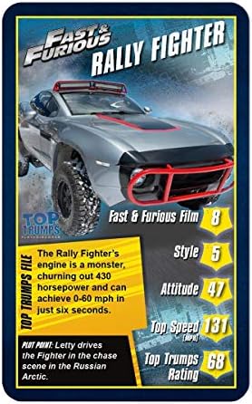 Fast & Furious Top Trumps Card Game