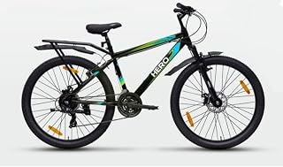 Hero Next 26" Bicycle - 21-Speed Shimano Gears, Dual Disc Brakes, and Integrated Carrier (Orange/Green) Price In India