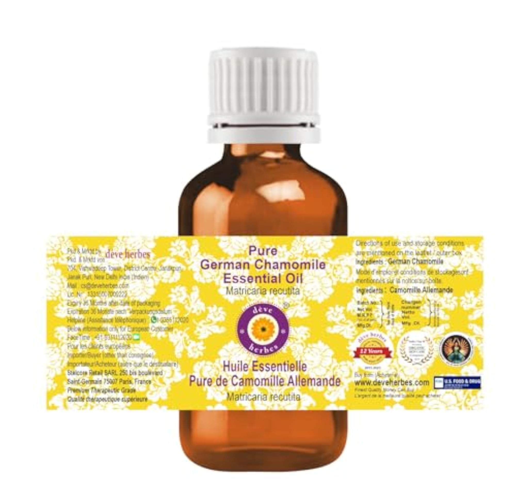 German Chamomile Essential Oil, Pure