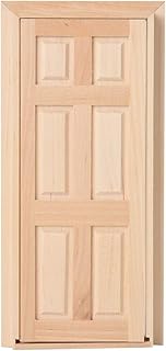 SPYMINNPOO Doll Door, 1:12 Doll House Mini Wooden Door for Dolls DIY Dollhouse Furniture Accessories DIY Wooden Door