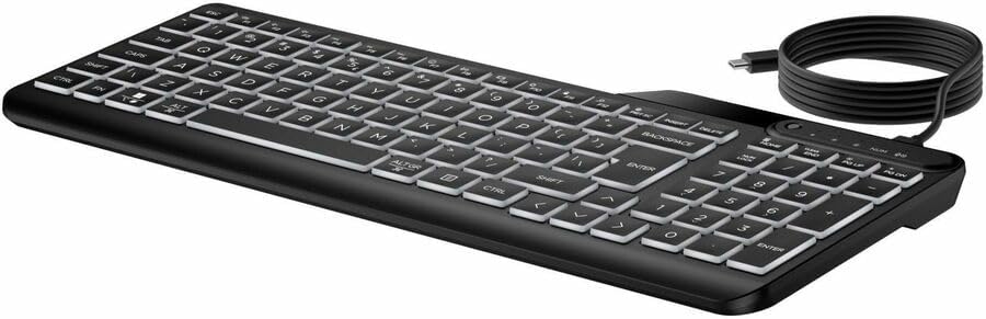 HP 405 Multi-Device Backlit Wired Keyboard (7N7C1UT)