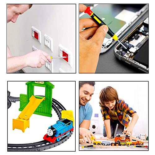 6Pcs Precision Screwdriver Set, Tool Kit With 6 Different Size Flathead And Philips Screwdrivers, Watch,Toy,Electronics, Jewelry, Eyeglass Repair And Diy Projects Repair Screwdriver Sets #TOP5