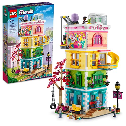LEGO Friends Heartlake City Community Center 41748 - Building Set for Ages 9+ with Mini-Dolls, Pet Dog, and Accessories