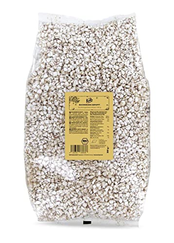 KoRo - Bio Buchweizen gepufft 350 g - Ungesüßtes Müsli in Vorteilspackung aus 100% biologischer Anbau