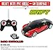 Liberty Imports Super Fast Drift Red Model R/C Sports Car Remote Control Drifting Race Car 1:24 + Headlights, Backlights, Side Lights + 2 Sets of Tires