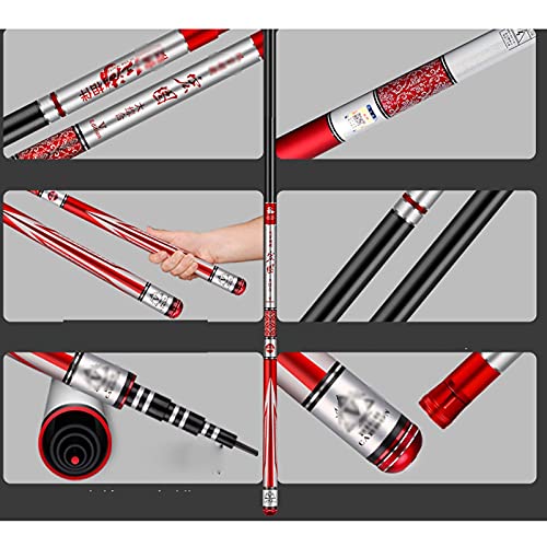 Visstang/visserspaal Hengel Super licht Carbon Fiber Fishing Pole Zoutwater en zoetwater Vistuig Geschenken voor visserijliefhebbers Haspelcombo's (Size : 9M) - Image 4
