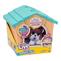 Little Live Pets My Puppy's Home Mini Playset, Orange, Play Dog with Building Dog House Toys, Customizable Puppy Plush Toy for Kids of Ages 5+
