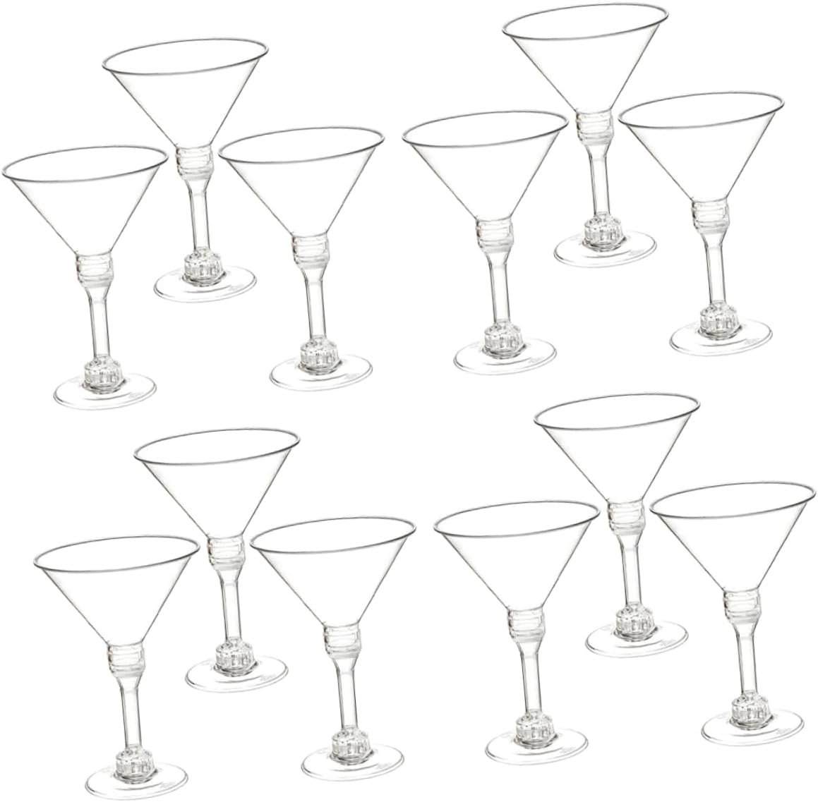 50pcs Unbreakable Cocktail Glasses Set Reusable Plastic Dessert Cups for Appetizers Mousse and Drinks for Parties and Outdoor Use