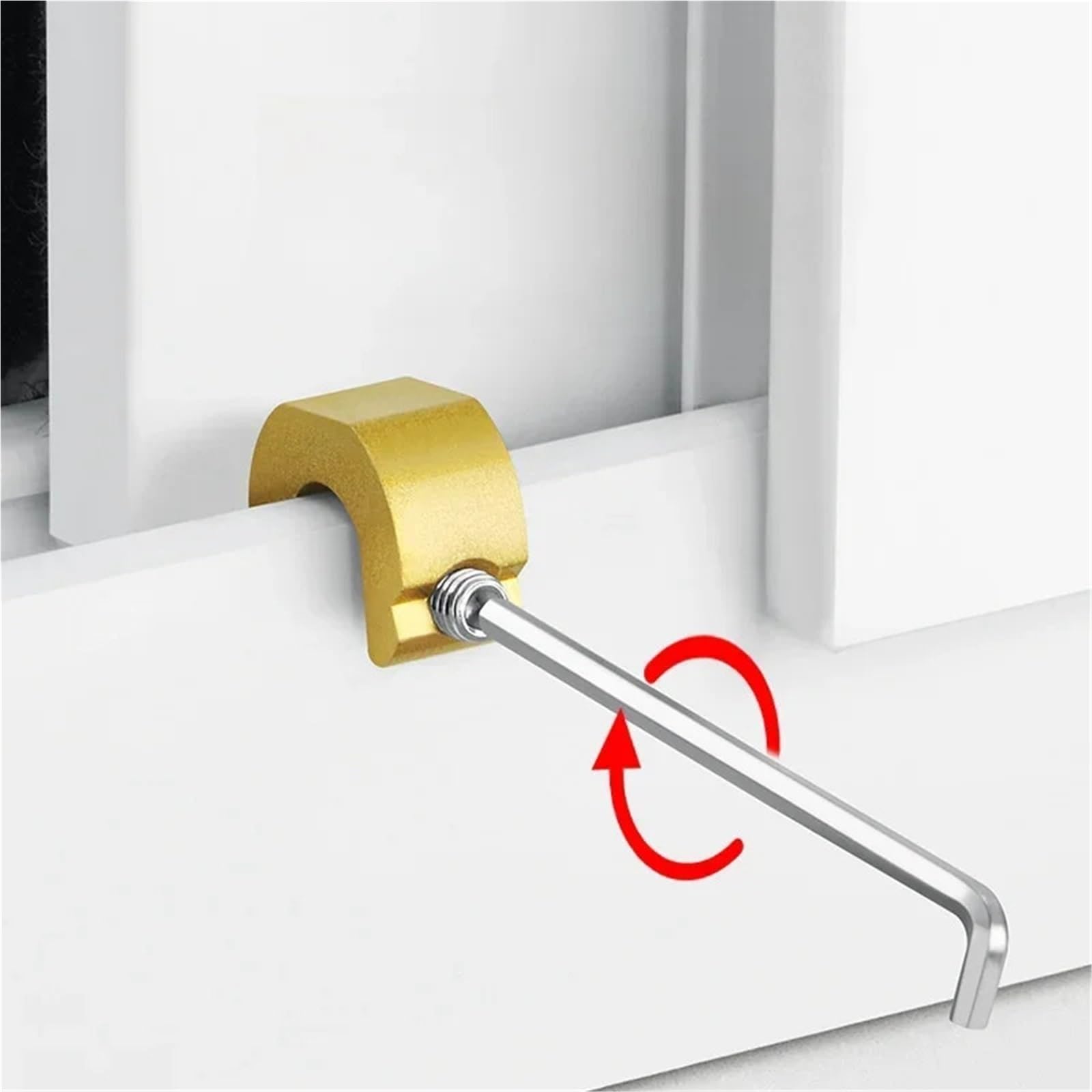 5/10 PCS aluminum alloy window limiter sliding door and frame plug lock Für Zuhause(10pcs Gray)