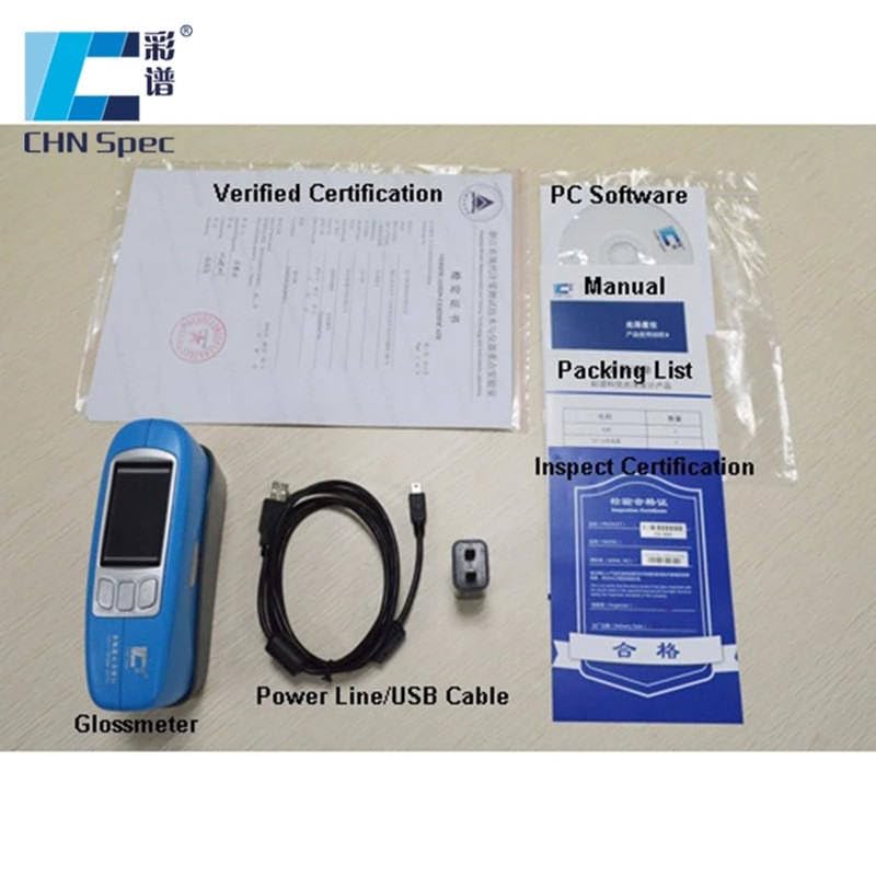 Multi-Angle Glossmeter 20 60 85 Degree Three Angle Gloss Tester Portable Gloss Measurement for Paint Plastic Metal CS-380