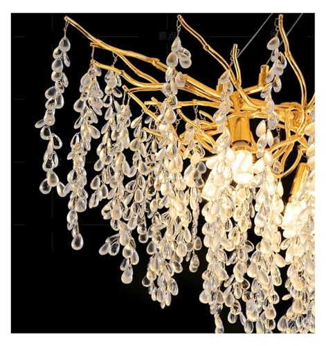 Lustre en cristal LED de luxe D40cm | Éclairage chic plafonnier - 5