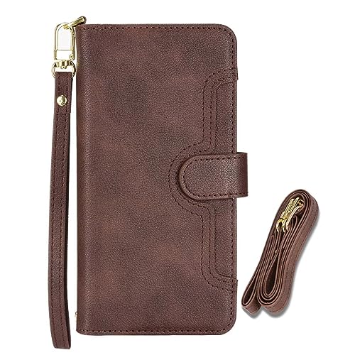 Coque Ulefone Note 6P étui portefeuille fermeture éclair et protection cordon
