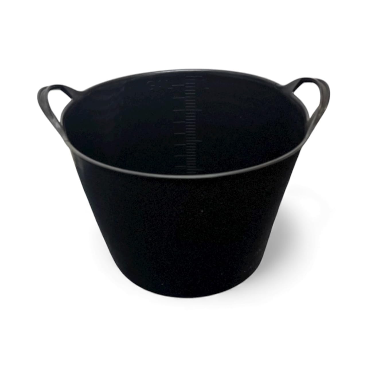 Plushé Haven Black 42L Heavy Duty Flexible Trug Bucket With Handles – Large Multipurpose Tub For Garden, Laundry, Builders, Cleaning & Storage | Durable Plastic Builders Tub – 1 Pack