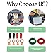 Car Battery Terminal Connectors, 2pcs Battery Terminals Top Post, 4 Way Auto Car Battery Terminals Clamps Connectors Quick Release Disconnect Positive Negative for SAE/JIS Type A Posts