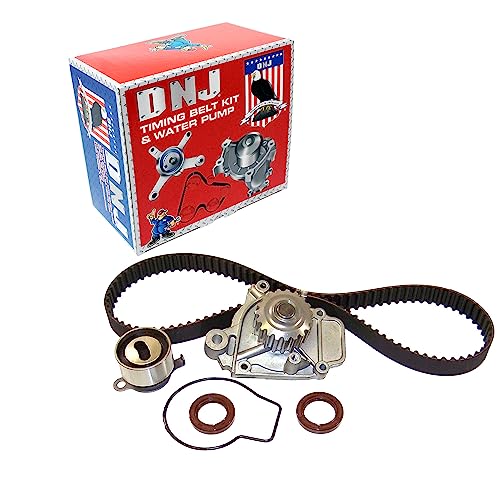 DNJ TBK290WP Timing Belt Kit with Water Pump for 1988-1995 Honda Civic Civic del Sol CRX 1.5L L4 16V SOHC 1493cc