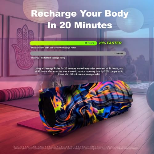 321 STRONG Patented 3-Zone Massage Roller, Medium Density for Exercise by 321 STRONG - Used condition - Image 5