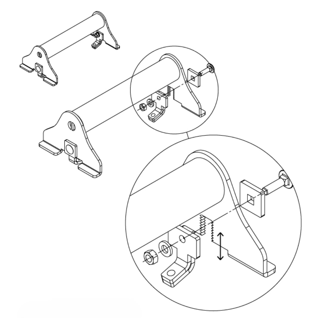 Radstopper/Radhalter Autotransporter verstellbar 275–425 mm – Radblocker für Abschleppwagen & PKW Anhänger – passend für LOHR Bleche – VDI 2700-8.1