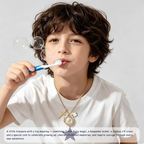 Image of PARTNER Meaningful Tooth Fairy Gifts for Women First Lost Tooth Keepsake for Celebration & Reward with Message Card Milestone Jewelry Gift from Toothfairy