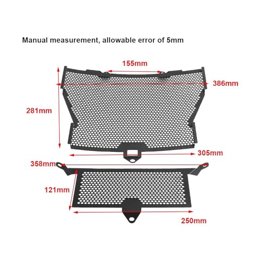 Cubierta protectora de radiador de alta resistencia para gama S1000R 5