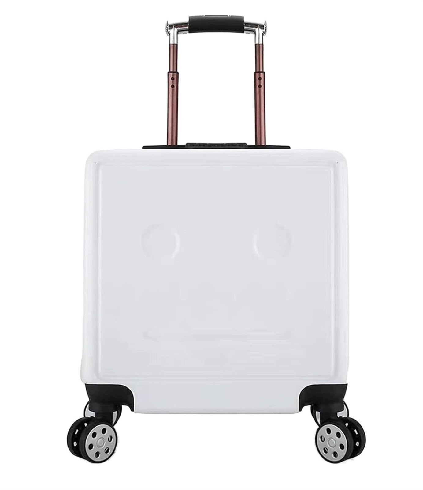 Valigia Valigia Trolley Regolabile per Bagagli da 18 Pollici per Lucchetto A Combinazione per Viaggi d'Affari Bagaglio a Mano(White)