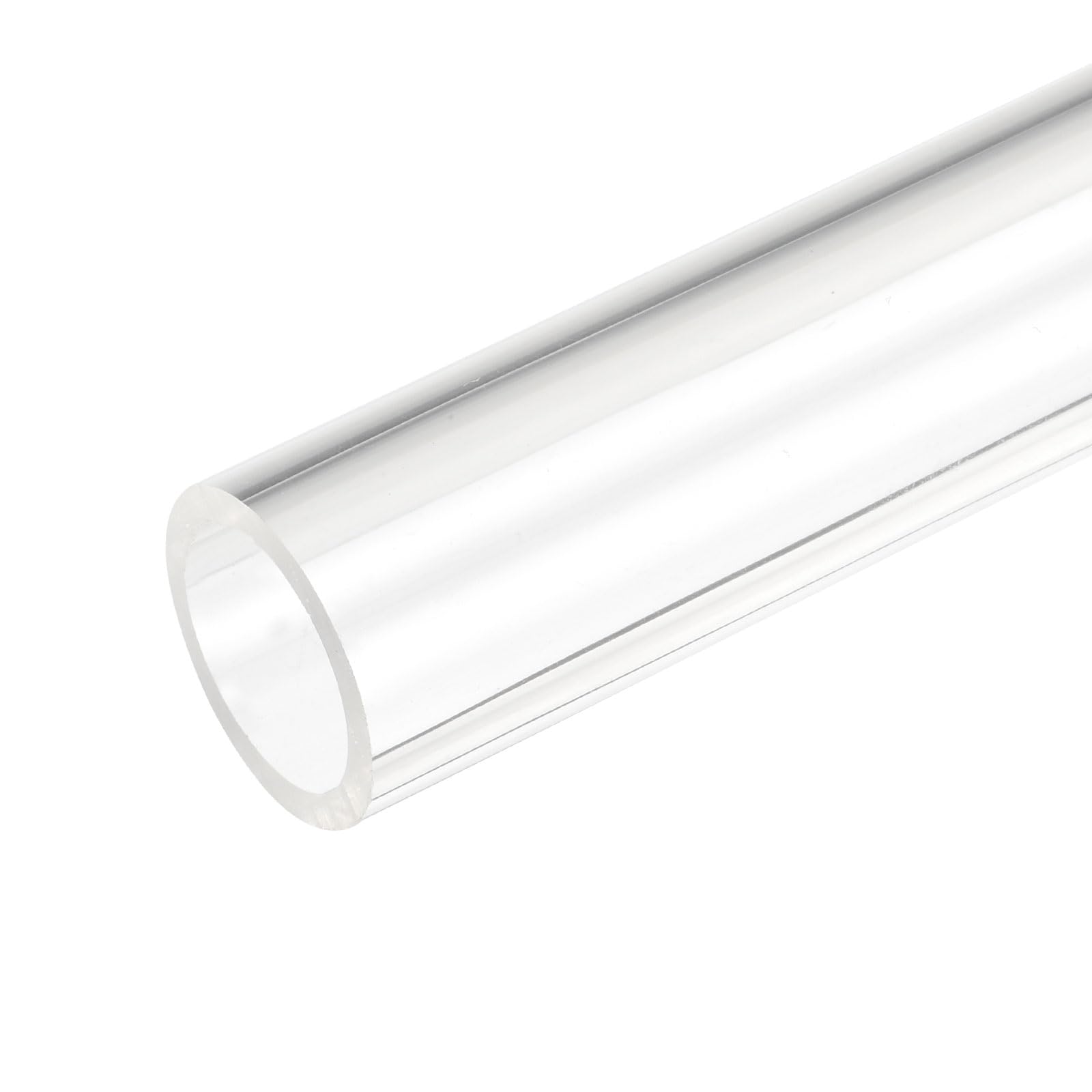 Tubo Acrílico Transparente Rígido - 25 Cm De Largo, 19 Mm ID, 25 Mm OD, Ideal Para Lámparas Y Sistemas De Agua