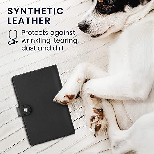 kwmobile Impfpass Hülle für Tiere - Schutzhülle für EU Heimtierausweis - Haustier Impfausweis Cover Kunstleder - kompatibel mit deutschem Impfausweis für Tiere